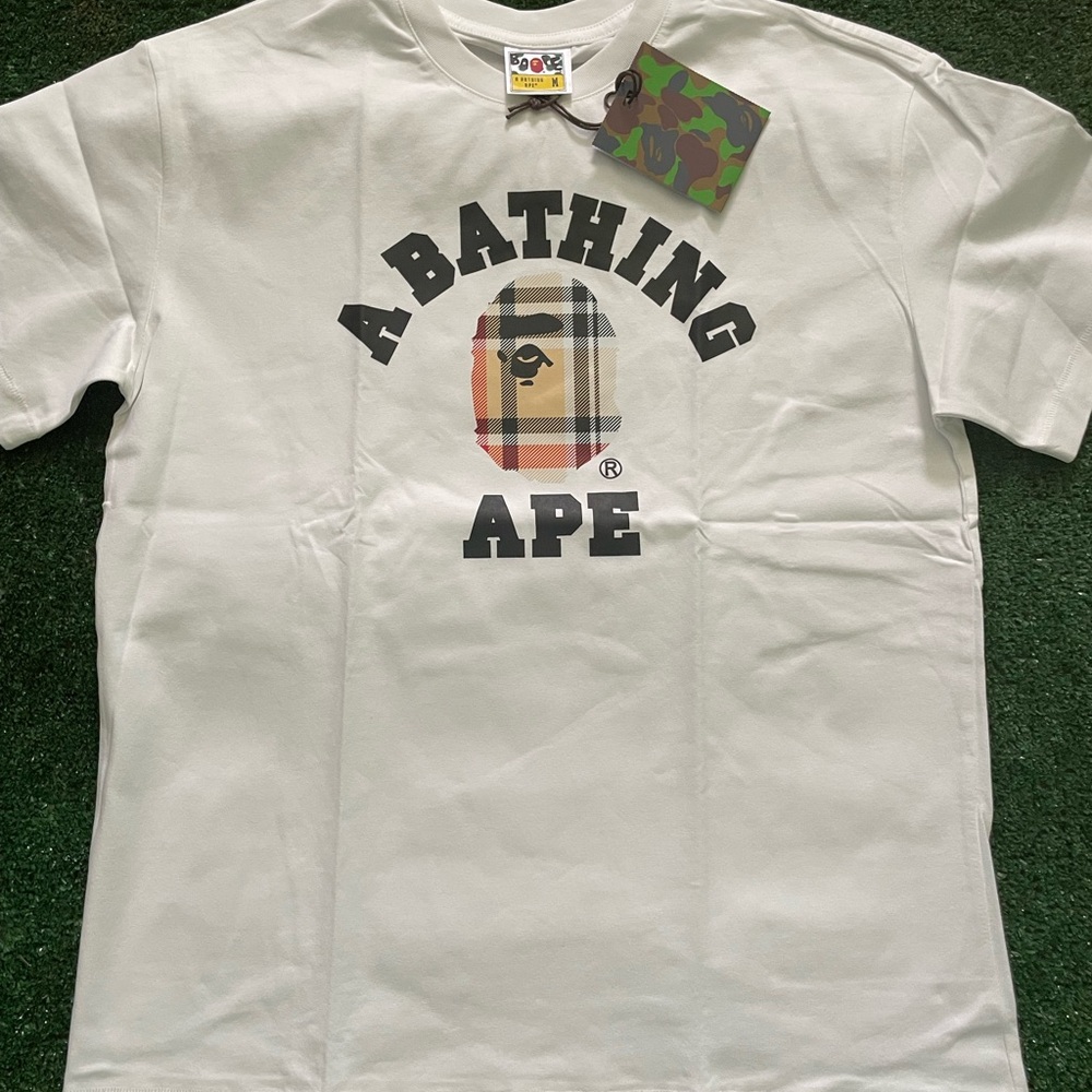 Bape White Tee
